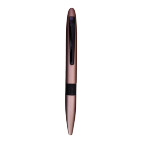 Metallic Brown Ballpoint Pen with Black Clip – Smooth Blue Ink